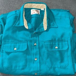 Cabela’s vintage field button down with Flannel trimming